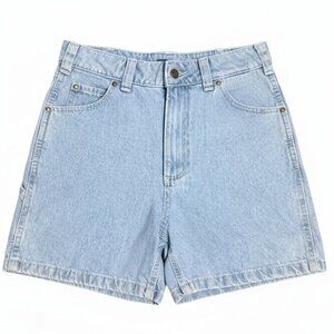 Dickies Women’s Carpenter Jean Shorts High Rise Light Wash Utility W28 NWT